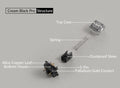 Akko Creamy Black Pro 55g Linear PCB Mount Switches 45 Pack