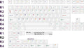 HammerWorks CRP Colorful Fonts White 112 Key Cherry Profile Dye Sub Keycap Set