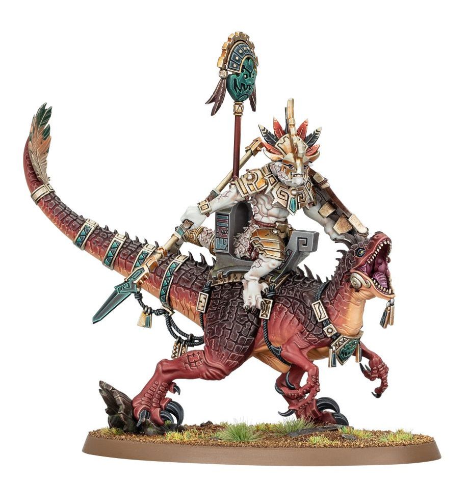 Warhammer Age of Sigmar Seraphon Saurus Scar-Veteran On Aggradon