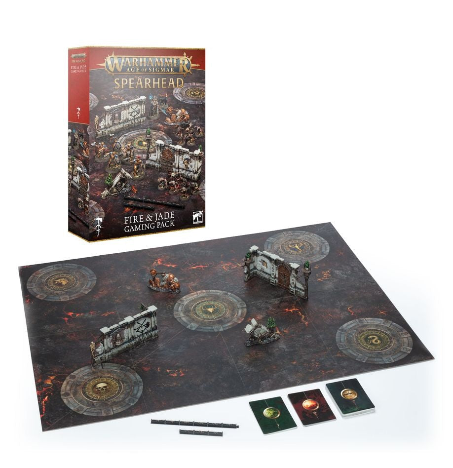 Warhammer Age of Sigmar Spearhead Fire and Jade Gaming Pack