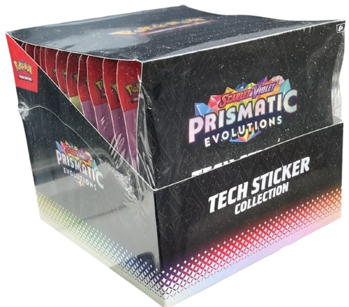 Prismatic Evolutions Tech Sticker Collection Sealed Case Of 12