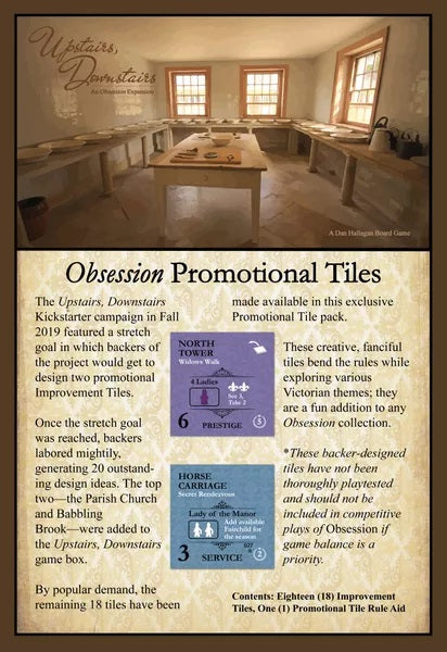 Obsession Promotional Tiles