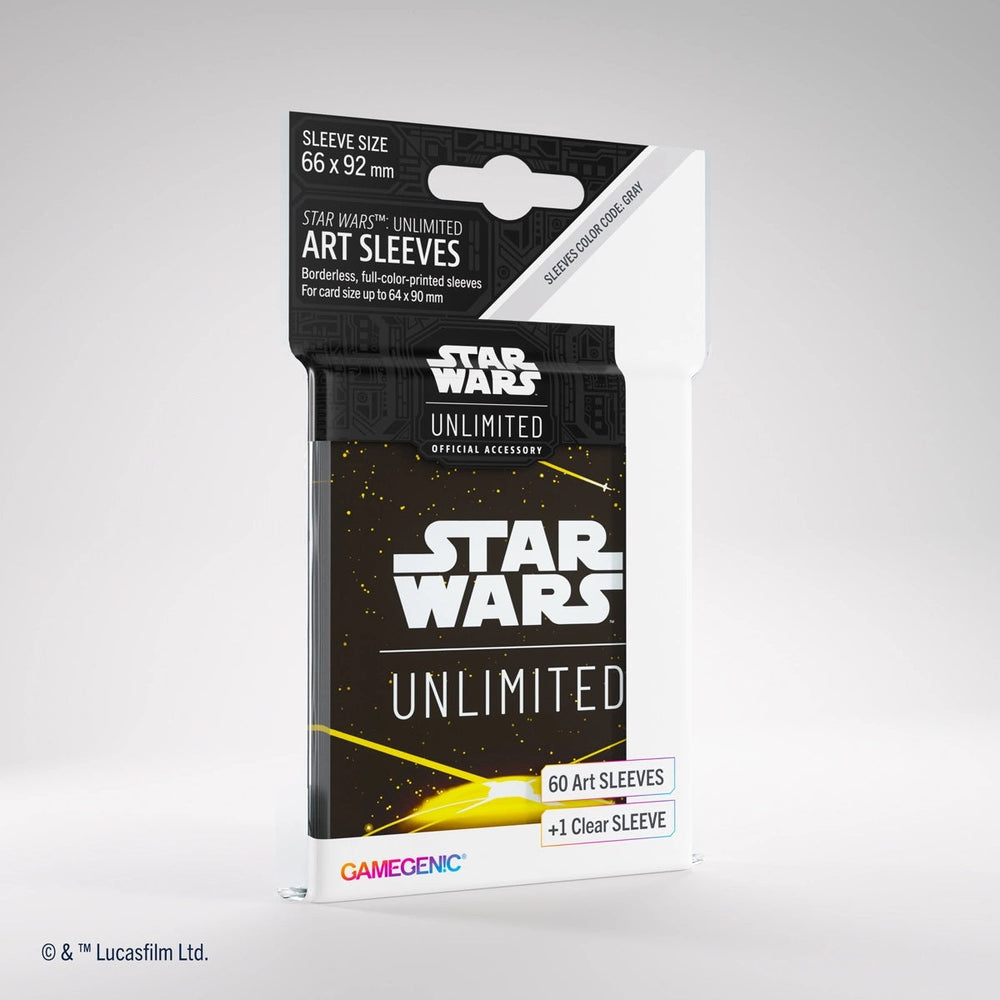 Gamegenic Star Wars Unlimited Art Sleeves Card Back Yellow