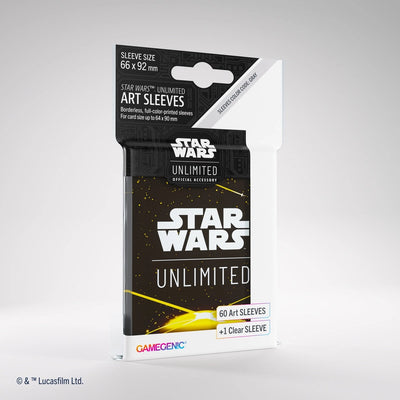 Gamegenic Star Wars Unlimited Art Sleeves Card Back Yellow