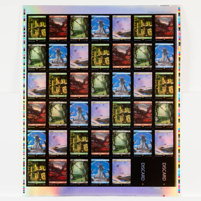 Magic the Gathering - Uncut Sheet: Secret Lair Drop: Transformers - Lands (non-foil)