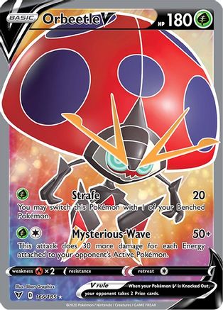 Orbeetle V (Full Art) (166/185) - SWSH04 Vivid Voltage Holofoil
