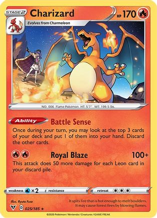 Charizard (25/185) - SWSH04 Vivid Voltage