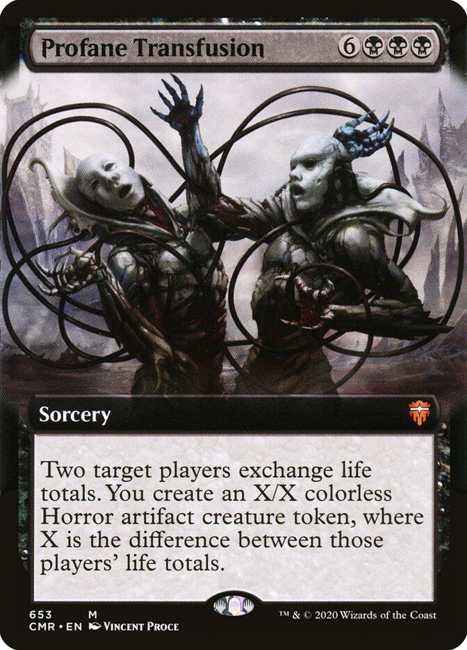 Profane Transfusion (Extended Art) - 653 - (Commander Legends)