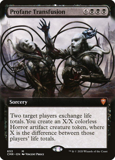 Profane Transfusion (Extended Art) - 653 - (Commander Legends)