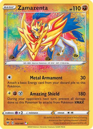 Zamazenta (102/185) - SWSH04 Vivid Voltage Holofoil