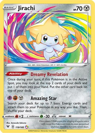 Jirachi (119/185) - SWSH04 Vivid Voltage Holofoil