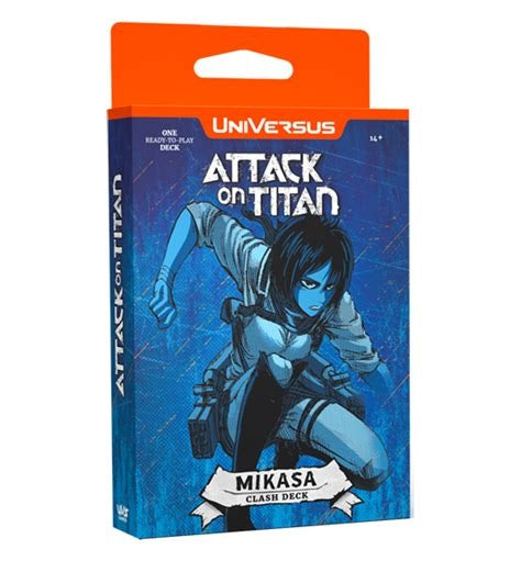 UniVersus CCG Challenger Series Attack on Titan Battle for Humanity - Mikasa Ackerman Clash Deck