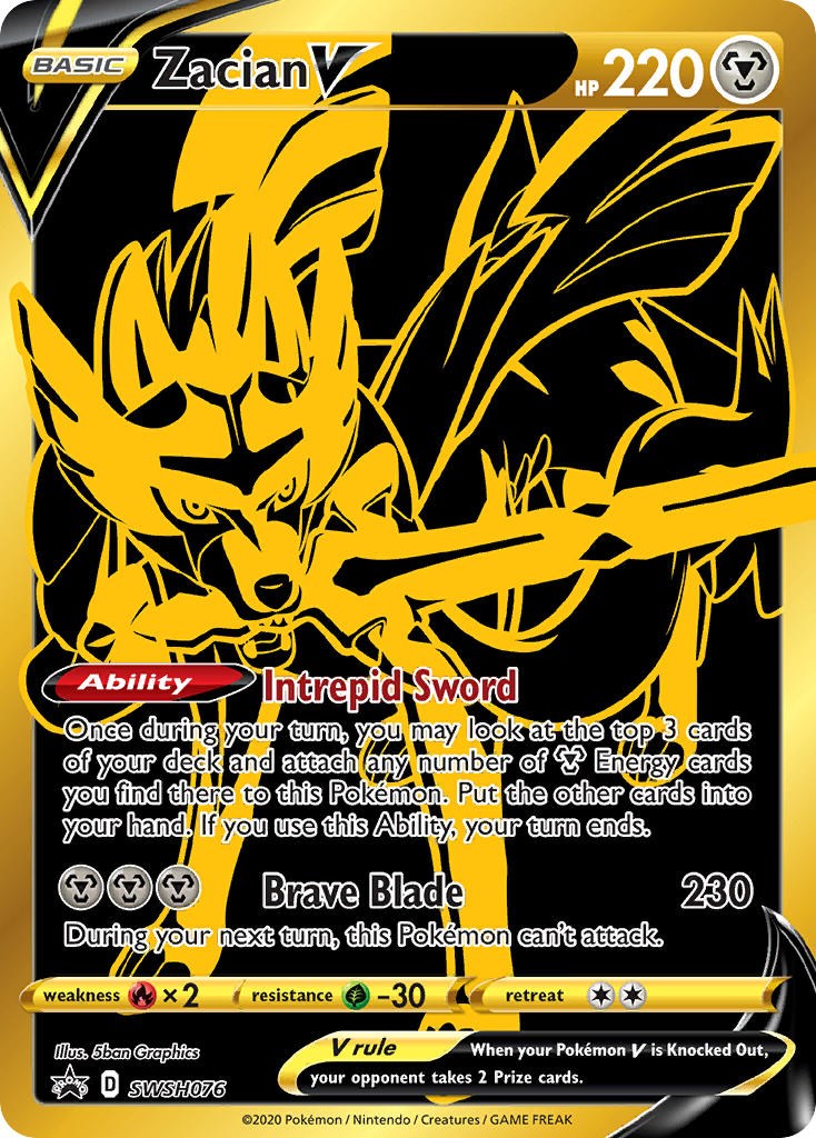 Zacian V - SWSH076 - SWSH076 - (SWSH: Sword & Shield Promo Cards)