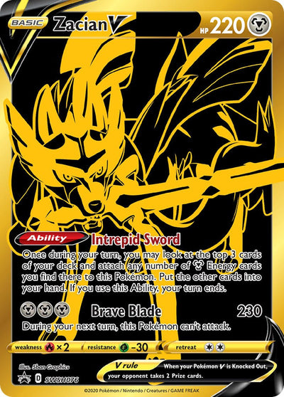 Zacian V - SWSH076 - SWSH076 - (SWSH: Sword & Shield Promo Cards)
