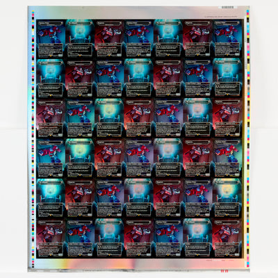 Magic the Gathering - Uncut Sheet: Secret Lair Drop: Transformers - Optimus Prime vs Megatron Borderless Mythic Rare (non-foil)