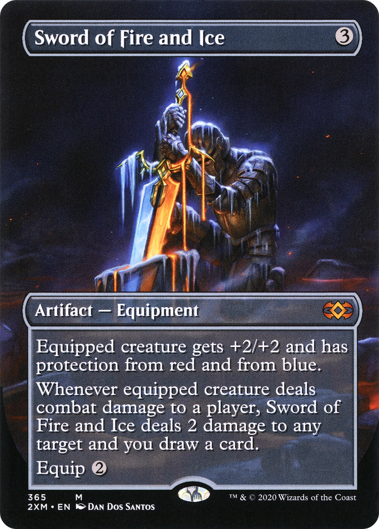 Sword of Fire and Ice (2XM-365) - Double Masters (Borderless) Foil