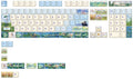 Varmilo Monet 124 Key Dye Sub PBT Keycap Set