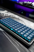 Tai-Hao Navy Blue THT Backlit 65 Key Double Shot PBT Low Profile Keycap Set