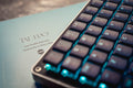 Tai-Hao Navy Blue THT Backlit 65 Key Double Shot PBT Low Profile Keycap Set