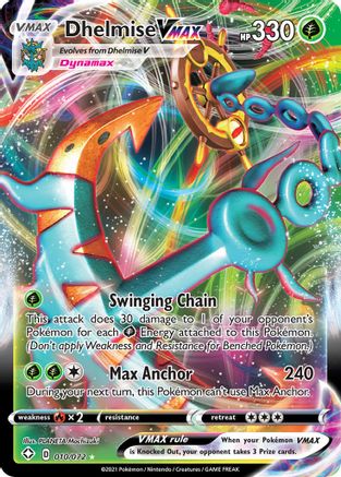 Dhelmise VMAX (10/072) - Shining Fates Holofoil