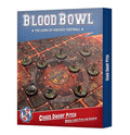 Blood Bowl Chaos Dwarf Team Double-Sided Pitch and Dugouts Set