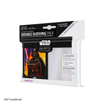 Star Wars Unlimited Art Card Sleeves Darth Vader Double Sleeving Pack