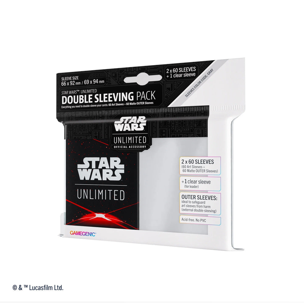 Star Wars Unlimited Art Card Sleeves Space Red Double Sleeving Pack
