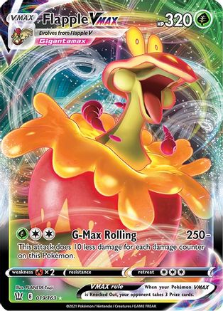 Flapple VMAX (19/163) - SWSH05 Battle Styles Holofoil
