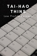 Tai-Hao White THT Backlit 65 Key Double Shot PBT Low Profile Keycap Set