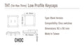 Tai-Hao White THT Backlit 65 Key Double Shot PBT Low Profile Keycap Set