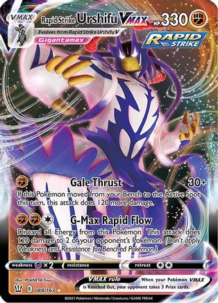 Rapid Strike Urshifu VMAX (88/163) - SWSH05 Battle Styles Holofoil