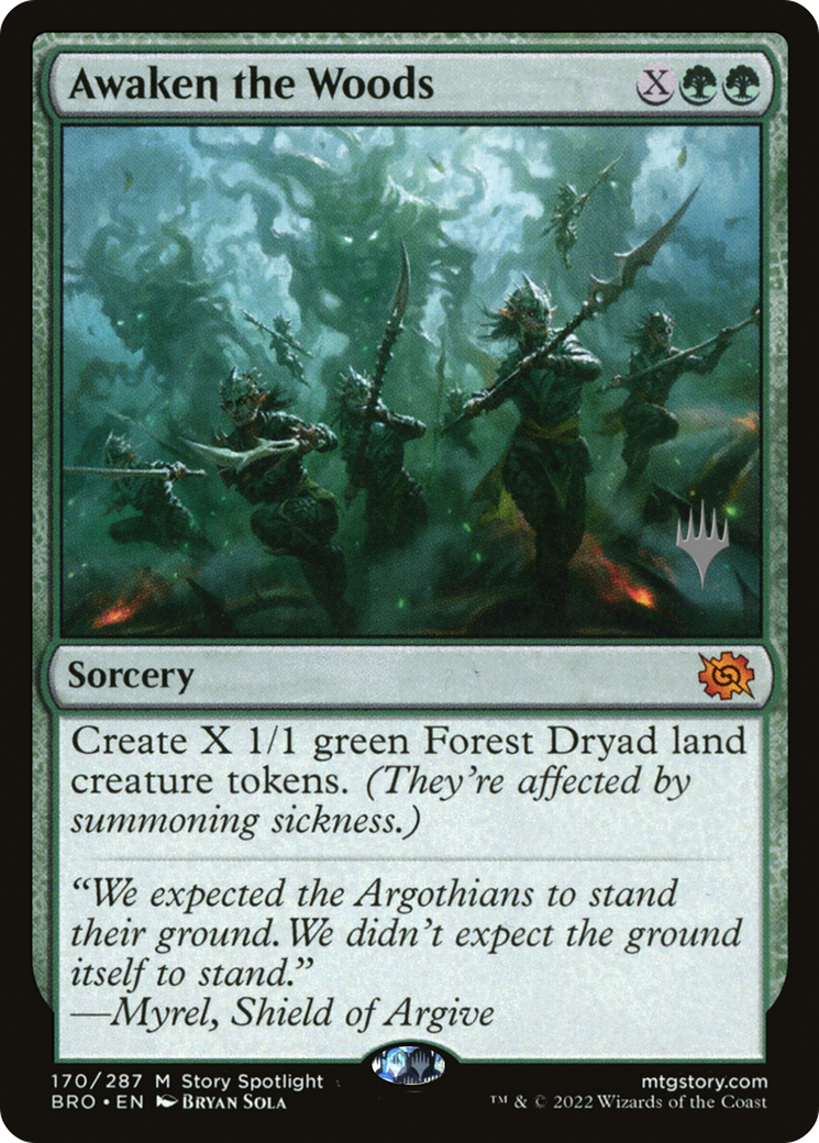 Awaken the Woods (PPBRO-170P) - The Brothers' War Promos
