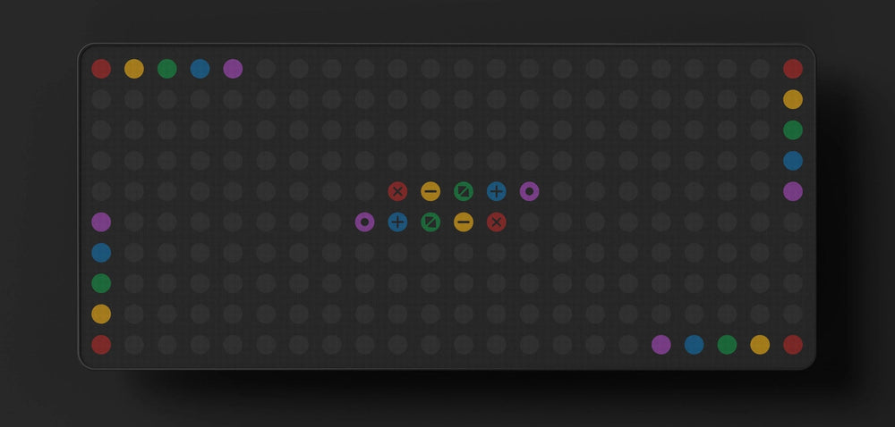 KBDFans PBTFans Retro Dark Lights R2 Desk Mats