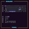 Keychron Cyber Developer 133 Key Cherry Profile Dye Sub PBT Keycap Set