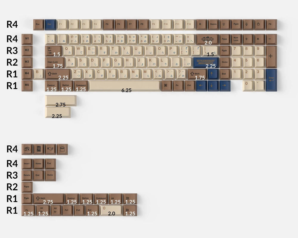 Keychron Treasure Hunter 140 Key Cherry Profile Dye Sub PBT Keycap Set