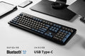Topre Realforce R3 Grey / Blue Wireless Keyboard