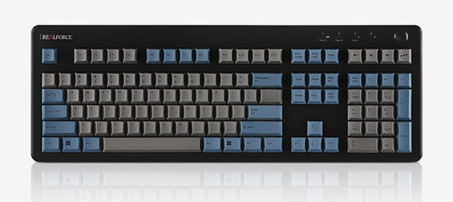 Topre Realforce R3 Grey / Blue Wireless Keyboard