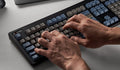 Topre Realforce R3 Grey / Blue Wireless Keyboard