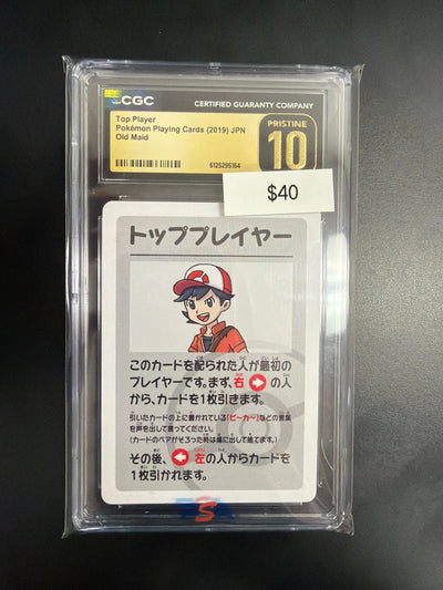 Pokemon Old Maid Top Player CGC Prestine 10