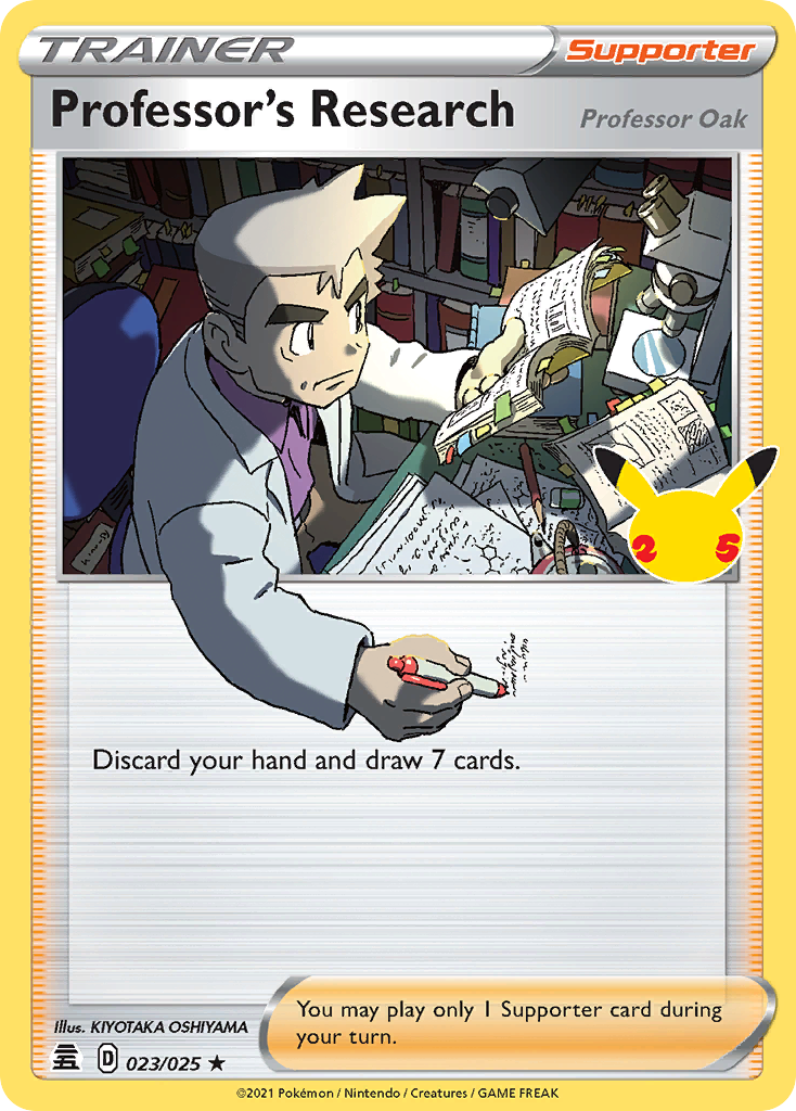 Professor's Research Professor Oak 23 25 Celebrations Holofoil
