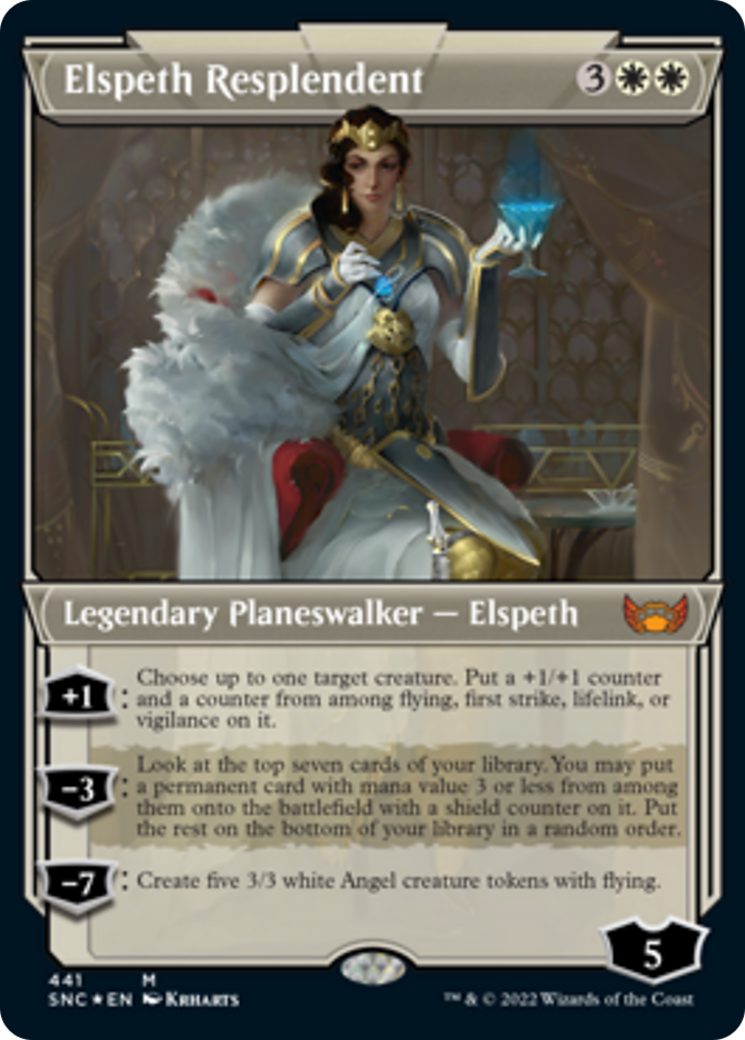 Elspeth Resplendent (SNC-441) - Streets of New Capenna: (Showcase) Etched Foil