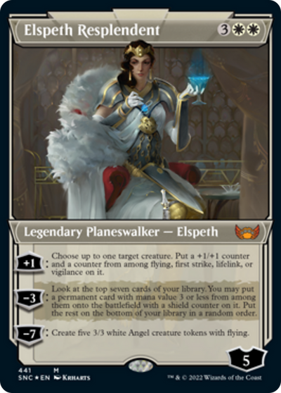 Elspeth Resplendent (SNC-441) - Streets of New Capenna: (Showcase) Etched Foil