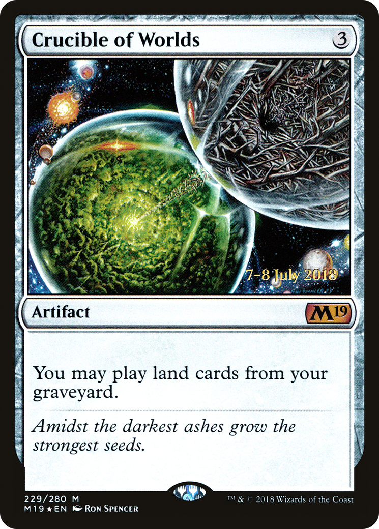 Crucible of Worlds (PRE-229S) - Core Set 2019 Promos Foil
