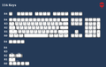 Tai-Hao Miami Lights Backlit 117 Key OEM Profile Double Shot PBT Keycap Set