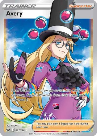 Avery (Full Art) (187/198) - SWSH06 Chilling Reign Holofoil