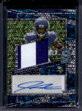2023 Panini Spectra Jordan Addison #220 Patch Auto Blue Neon Prizm /50