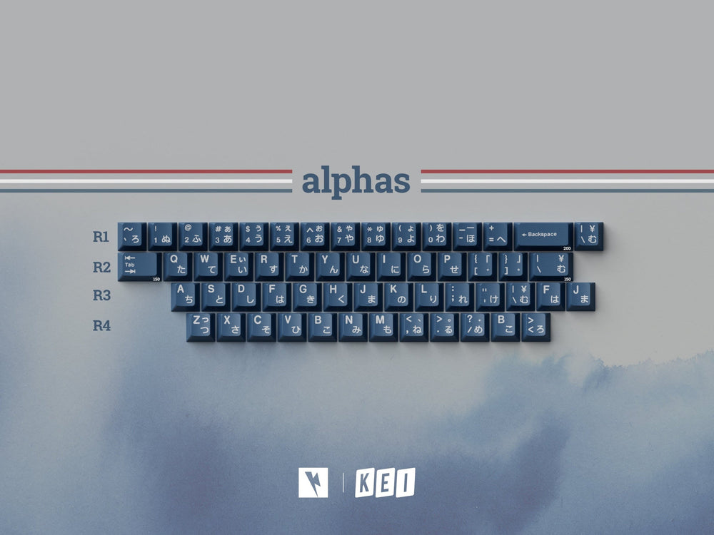 Key Kobo R.W.B. Cherry Profile Double Shot ABS Keycap Set