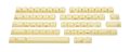 HHKB Dandelion 60 Key Topre Keycap Set