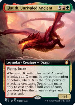 Klauth, Unrivaled Ancient (Extended Art) - 320 - (Commander: Adventures in the Forgotten Realms)