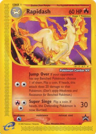 Rapidash Pokemon Center Ny 51 Wotc Promo